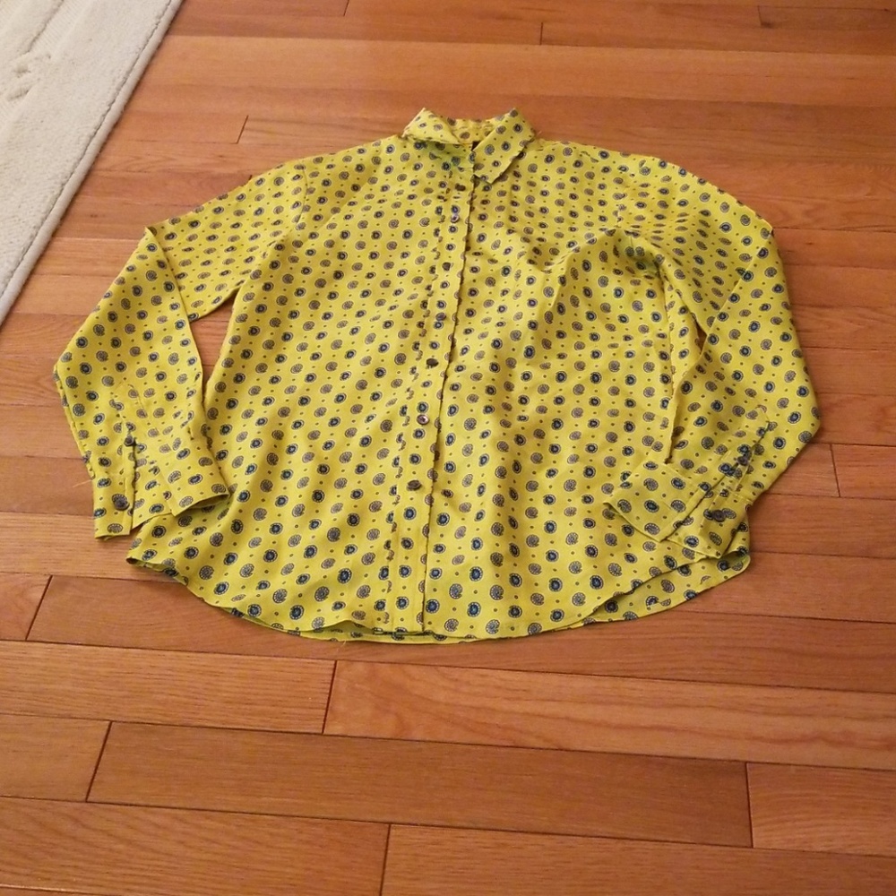 Banana  republic paisley silk shirt